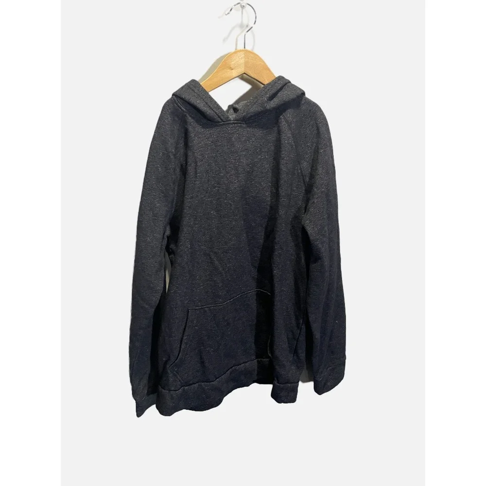 Old Navy Hoodie Kids XXL 18 Gray Fleece Pullover Raglan Stretch Casual Sweatshir